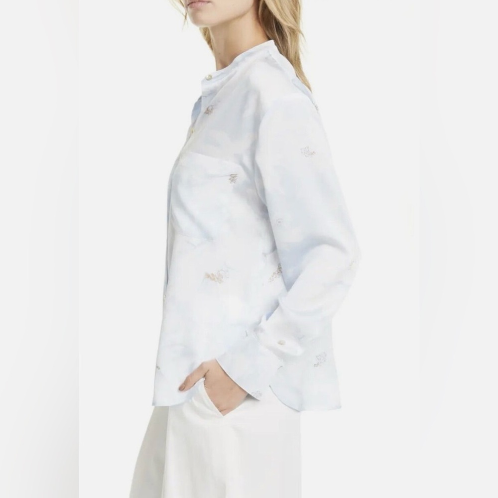 Vince Magnolia Print Blouse